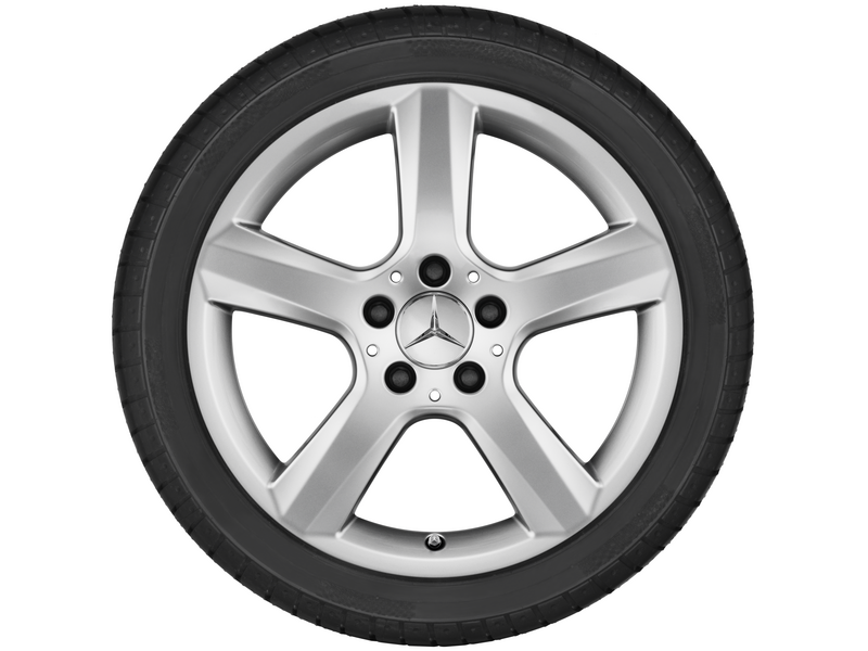 5-spoke wheel, 40.6 cm (16 inch), SLK-SLC, 205/55 R16/, titanium silver, A17240101029765