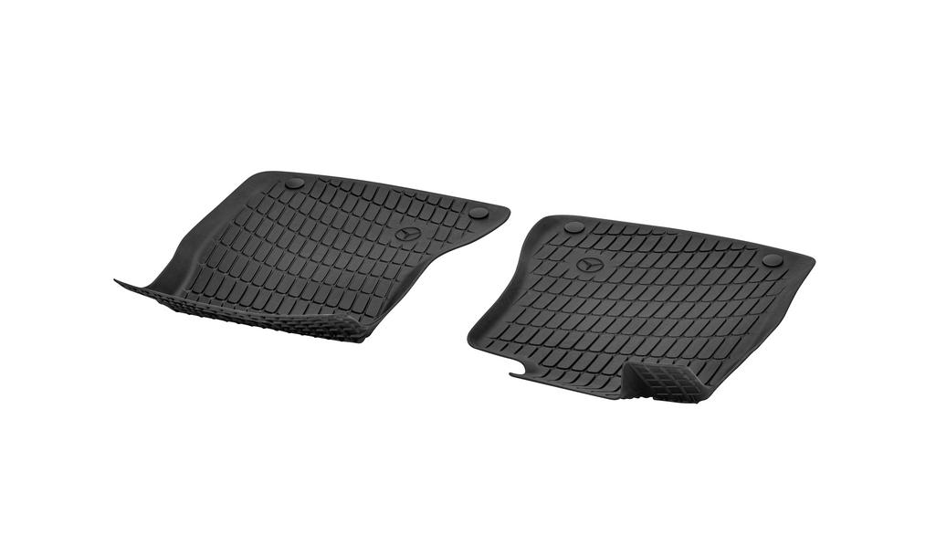 Dynamic Squares all-weather mats, driver/passenger mat, 2-piece, S-Class, black, A22368008059051