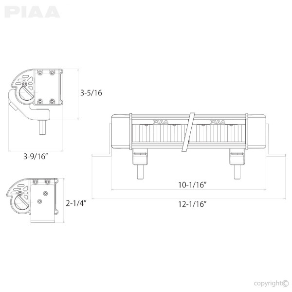 PIAA LED LightBar RF10 FloodFo, Sprinter/ G-Klasse/Vito, D4x4-PIAABAR10Y.XYZ.1001