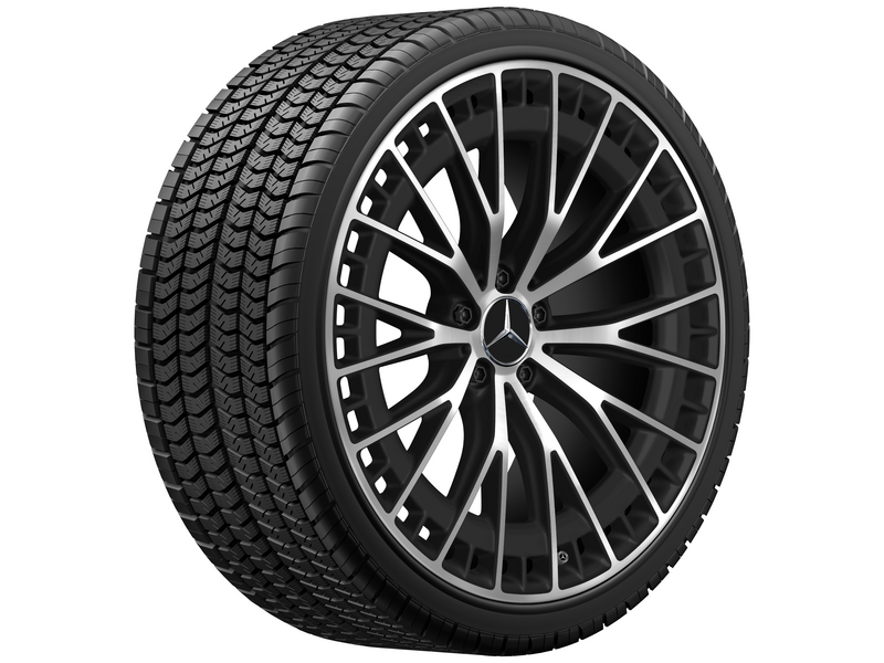 AMG Vielspeichen-Rad, 53,3 cm (21 Zoll), glanzgedreht, EQE, 295/30 R21/, schwarz matt, A29540130007X36