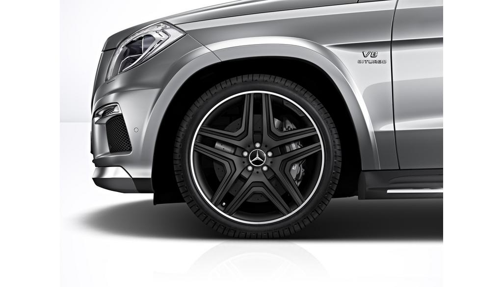 AMG 5-Doppelspeichen-Rad, 53,3 cm (21 Zoll), Felgenhorn glanzgedreht, GL-GLS/ M-GLE-Klasse, 295/40 R21/, schwarz matt, A16640114007X71 AMG 5-Doppelspeichen-Rad, 53,3 cm (21 Zoll), Felgenhorn glanzgedreht, GL-GLS/ M-GLE-Klasse, 295/40 R21/, schwarz matt, A16640114007X71