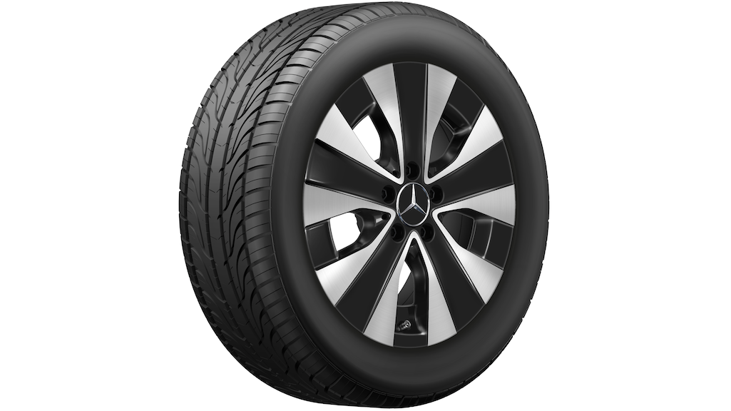 5-spaaks velg, glanzend zwart, Goodyear, UltraGrip Performance+ MO-V, 245/55 R17 106H XL, winter, Q44019141009A