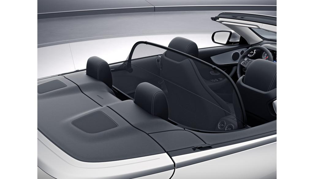 Angled wind deflector, E-Class, black, A2388607700