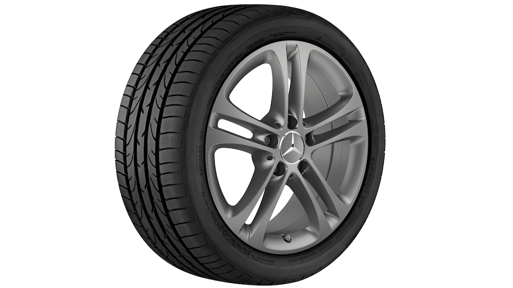 5-twin-spoke wheel, CLA/ B-Class/ A-Class, Michelin, Alpin 5 MO, 205/55 R17/91H, Winter, Q440141510140