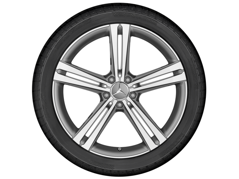 5-Doppelspeichen-Rad Grau Himalaya Glanzgedreht, Pirelli, P-Zero (PZ4) MOE, 245/35 R20 95Y XL, Sommer, Q4406417102700J2021