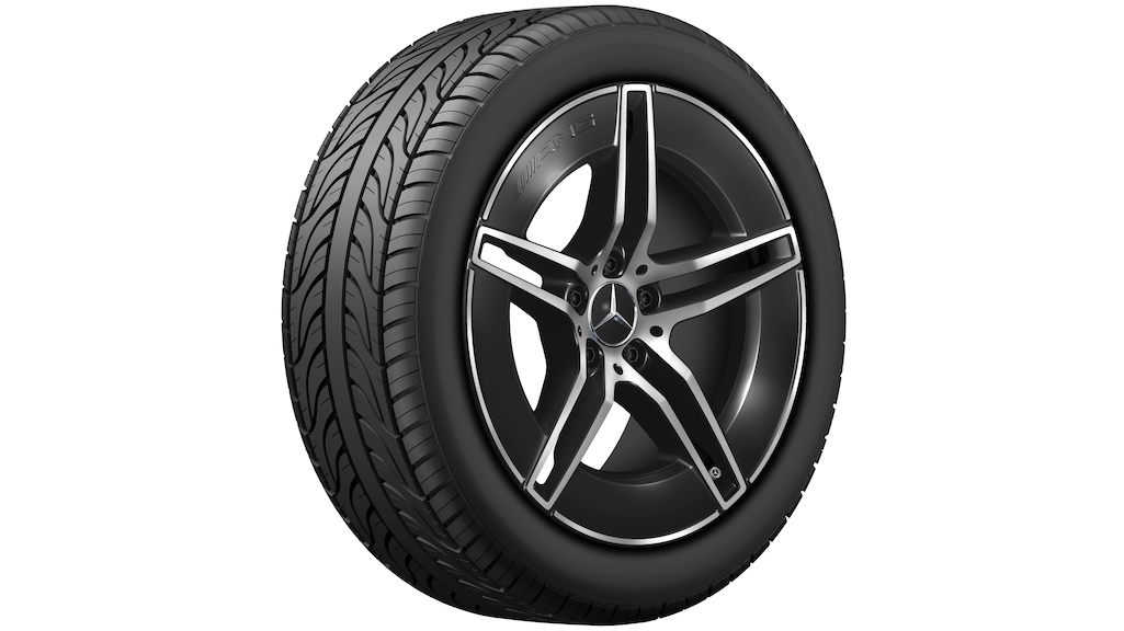 AMG 5-Doppelspeichen-Rad Schwarz Glanzgedreht, Pirelli, P Zero Winter MO, 275/40 R19 105H XL, Winter, Q440141715840