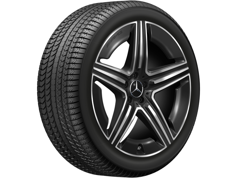 AMG 5-Doppelspeichen-Rad, 53,3 cm (21 Zoll), glanzgedreht, GLE, 315/40 R21/, schwarz, A16740144017X23