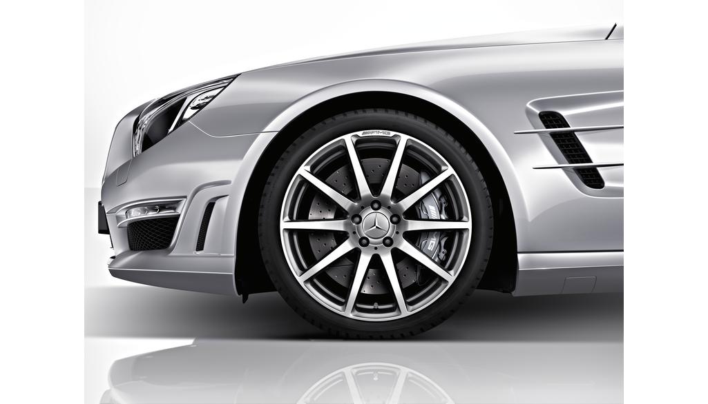 AMG forged wheel in 10-spoke design, 50.8 cm (20-inch), SL, 285/30 R20/, titanium gray, A23140123027X21