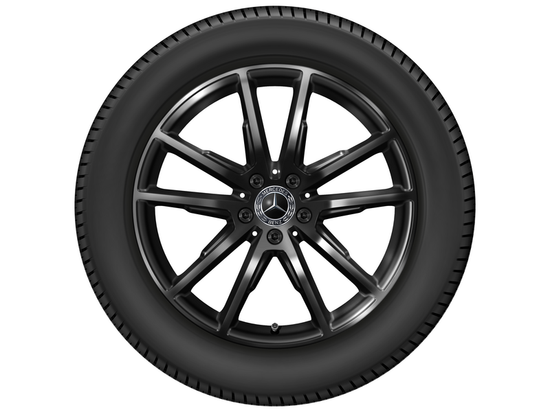 5-Doppelspeichen-Rad, 48,3 cm (19 Zoll), EQE, 235/55 R19/, schwarz, A29440104007X43