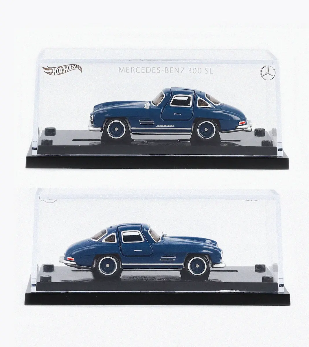 Modellauto: 300 SL W 198 (1954-1957), Klemmbaustein Modell, blau, Mattel, 1:12, B66041219 Modellauto: 300 SL W 198 (1954-1957), Klemmbaustein Modell, blau, Mattel, 1:12, B66041219