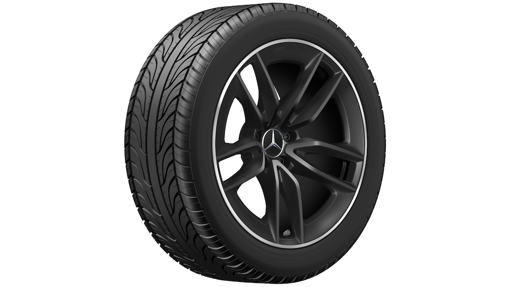 AMG 5-twin-spoke wheel, matt black, rim flange polished, Pirelli, P Zero Winter MO1, 285/40 R19 107V XL, winter, Q4401417138300J2022
