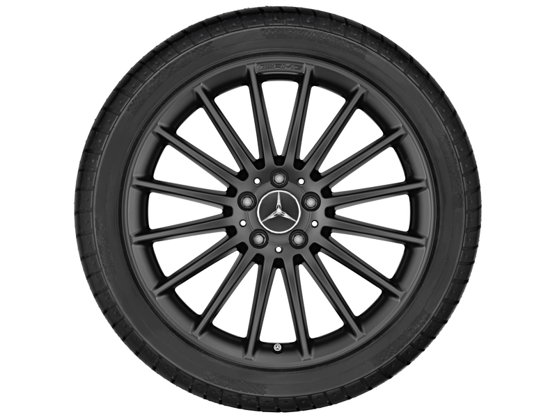 AMG Vielspeichen-Rad, 48,3 cm (19 Zoll), CLA/ A-Klasse, 235/35 R19/, schwarz matt, A17640105027X35