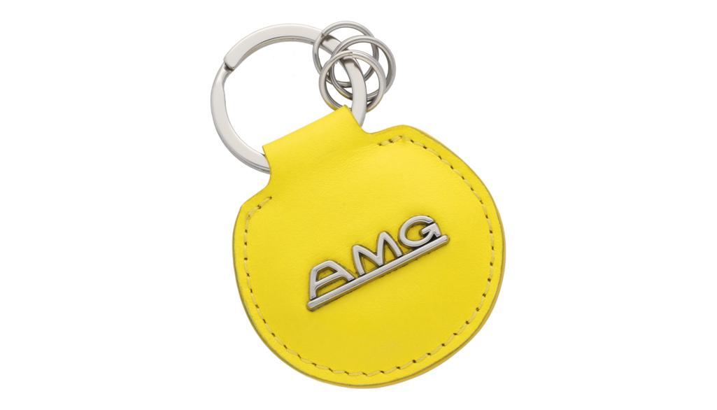 AMG Schlüsselanhänger, Classic, gelb / silberfarben, B66959352