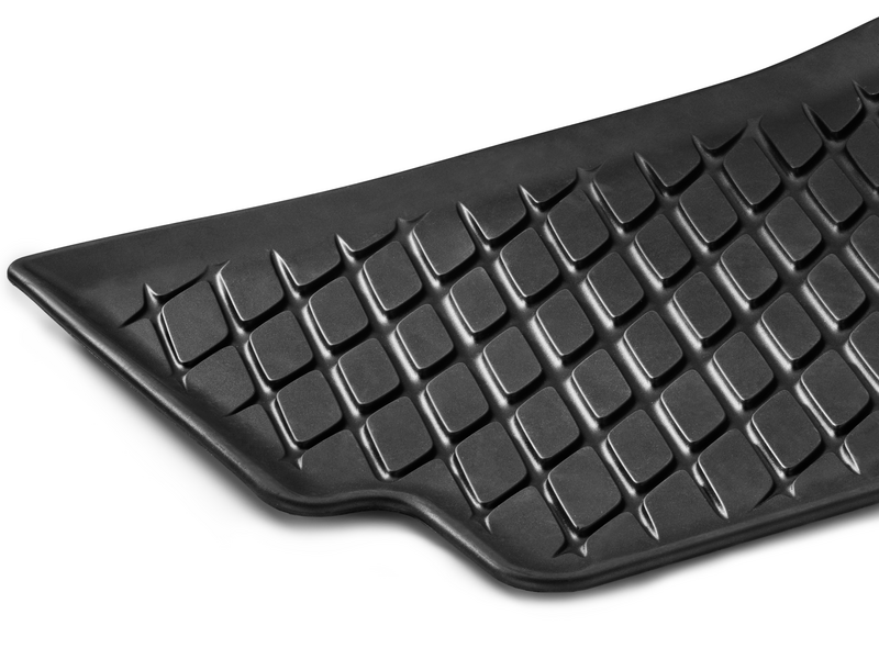 Dynamic Squares all-weather mats, rear, 2-piece, CLA/ A-Class, black, A17768085029G33