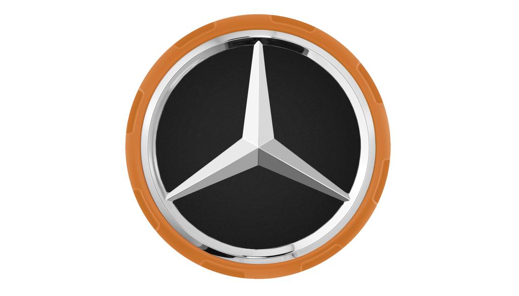 Coprimozzo AMG, con design a bloccaggio centrale, (inclusa Classe S/ GLC/ EQB), arancione, A00040009002232 Coprimozzo AMG, con design a bloccaggio centrale, (inclusa Classe S/ GLC/ EQB), arancione, A00040009002232