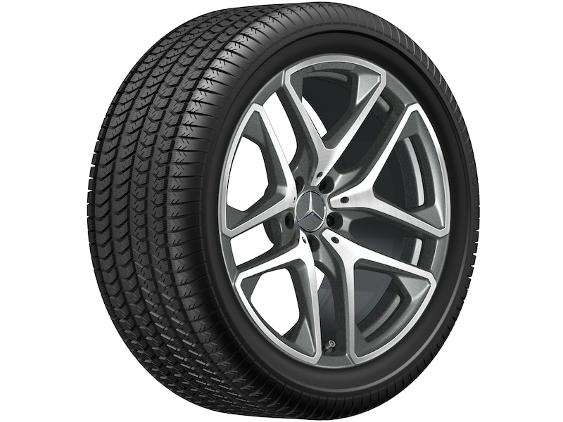 AMG 5-Doppelspeichen-Rad Titangrau Glanzgedreht, Michelin, Pilot Alpin 5 SUV MO1, 265/45 R20 108V XL, Winter, Q440301510540G22021