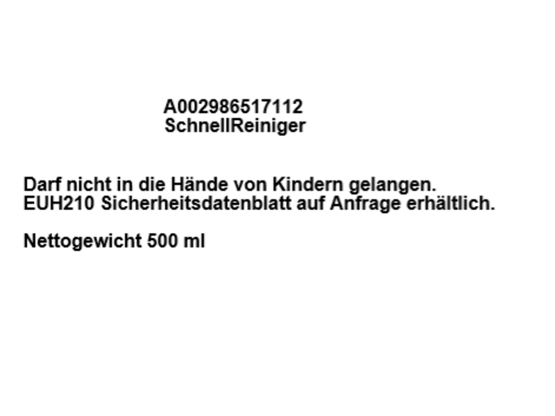 SchnellReiniger, A002986517112