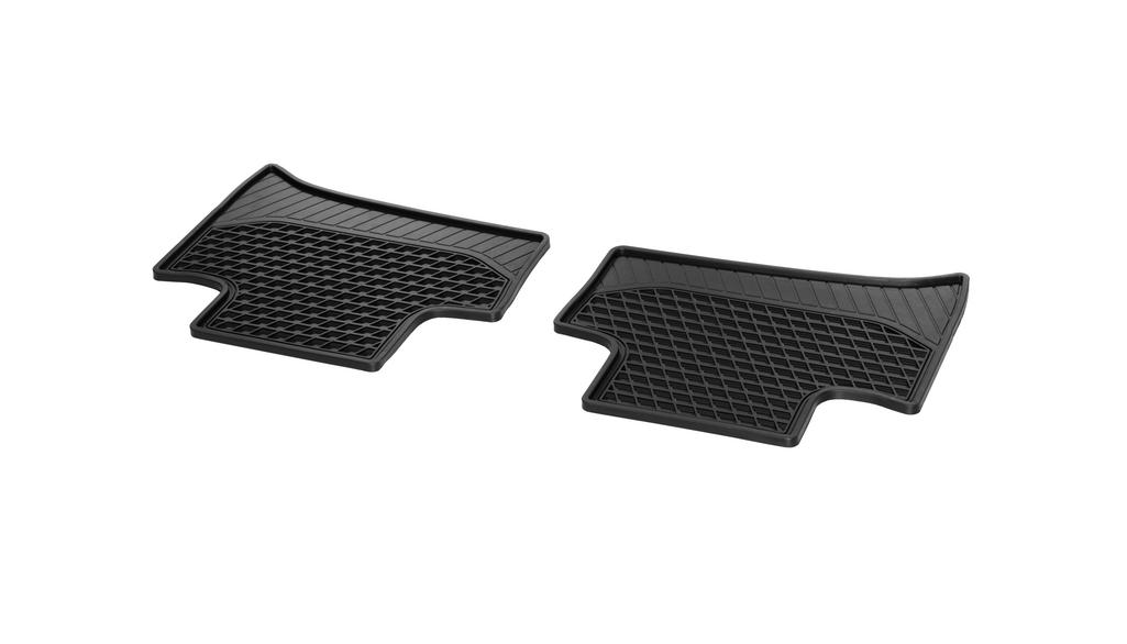 CLASSIC all-weather mats, rear, 2-piece, C-Class, black, A20568076089G33