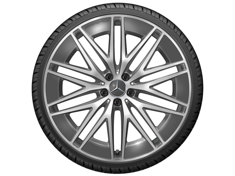 AMG Vielspeichen-Rad, 55,9 cm (22 Zoll), glanzgedreht, GLE, 325/35 R22/, tantalgrau, A16740146017Y51