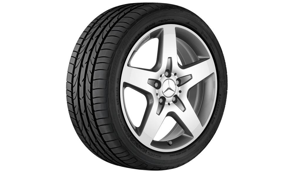 AMG 5-spaaks velg, titaniumgrijs, Dunlop, SP Sport Maxx GT MO, 235/50 R18 97V, zomer, Q4406512101900J2021