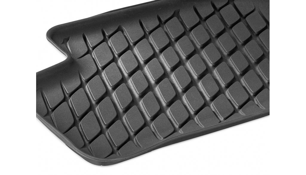 Footwell liner, Dynamic Squares, rear, 2-piece, EQB, black, A24368091009051 Footwell liner, Dynamic Squares, rear, 2-piece, EQB, black, A24368091009051