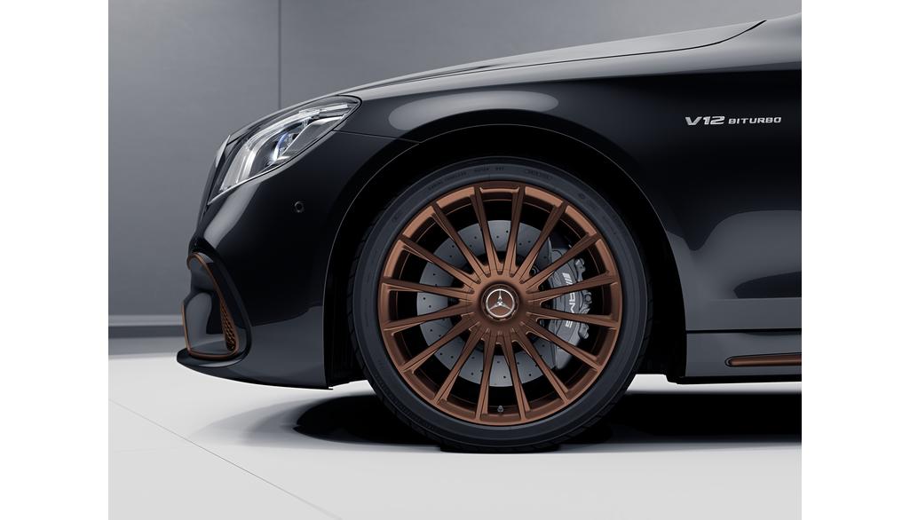 AMG forged wheel in multi-spoke design, 50.8 cm (20-inch), S-Class, 255/40 R20/, bronze-colored, A22240110008181