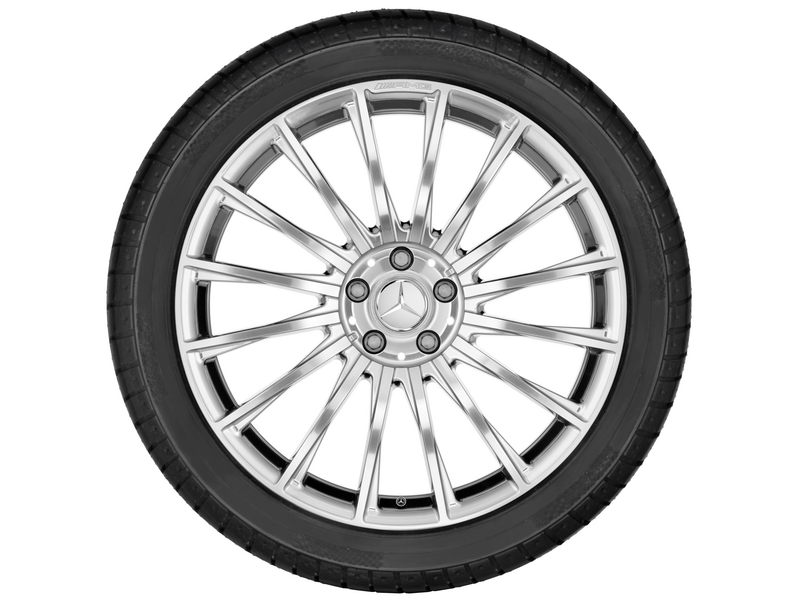 AMG forged wheel in multi-spoke design, 50.8 cm (20-inch), S-Class, 255/40 R20/, titanium gray, A22240110007X15