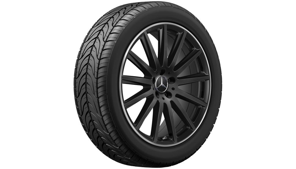 AMG multi-spoke wheel black rim flange polished, Bridgestone, Blizzak LM001 MO, 235/45 R20 96H, Winter, Q440301910220 AMG multi-spoke wheel black rim flange polished, Bridgestone, Blizzak LM001 MO, 235/45 R20 96H, Winter, Q440301910220