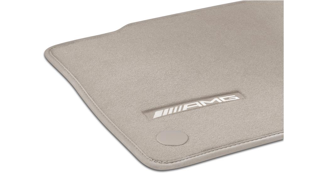 AMG velor mats, set, 2-piece, rear mats, SL, macchiato beige, A23268029038U20