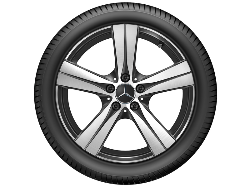 Cerchio a 5 razze, nero lucido, Pirelli, Cinturato P7 C2 MO, 225/45 R18 95Y XL, estivo, Q4402417102300J2021
