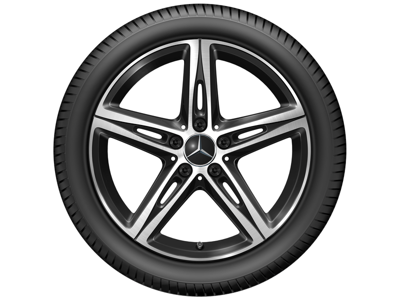 Cerchio a 5 razze, Aero, 45,7 cm (18 pollici), CLA/ Classe B/ Classe A, 225/45 R18/, nero, A17740146007X23