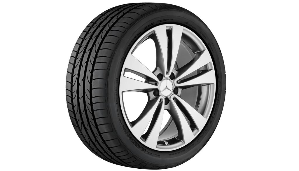5-Doppelspeichen-Rad, 48,3 cm (19 Zoll), CLS, 255/35 R19/, grau Himalaya, A21840109007X21 5-Doppelspeichen-Rad, 48,3 cm (19 Zoll), CLS, 255/35 R19/, grau Himalaya, A21840109007X21