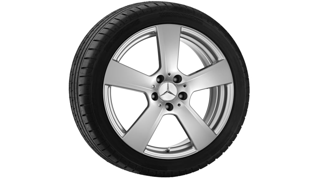 5-spaaks velg, 45,7 cm (18 inch), E-Klasse, 235/40 R18/, titaanzilver, A20740104029765