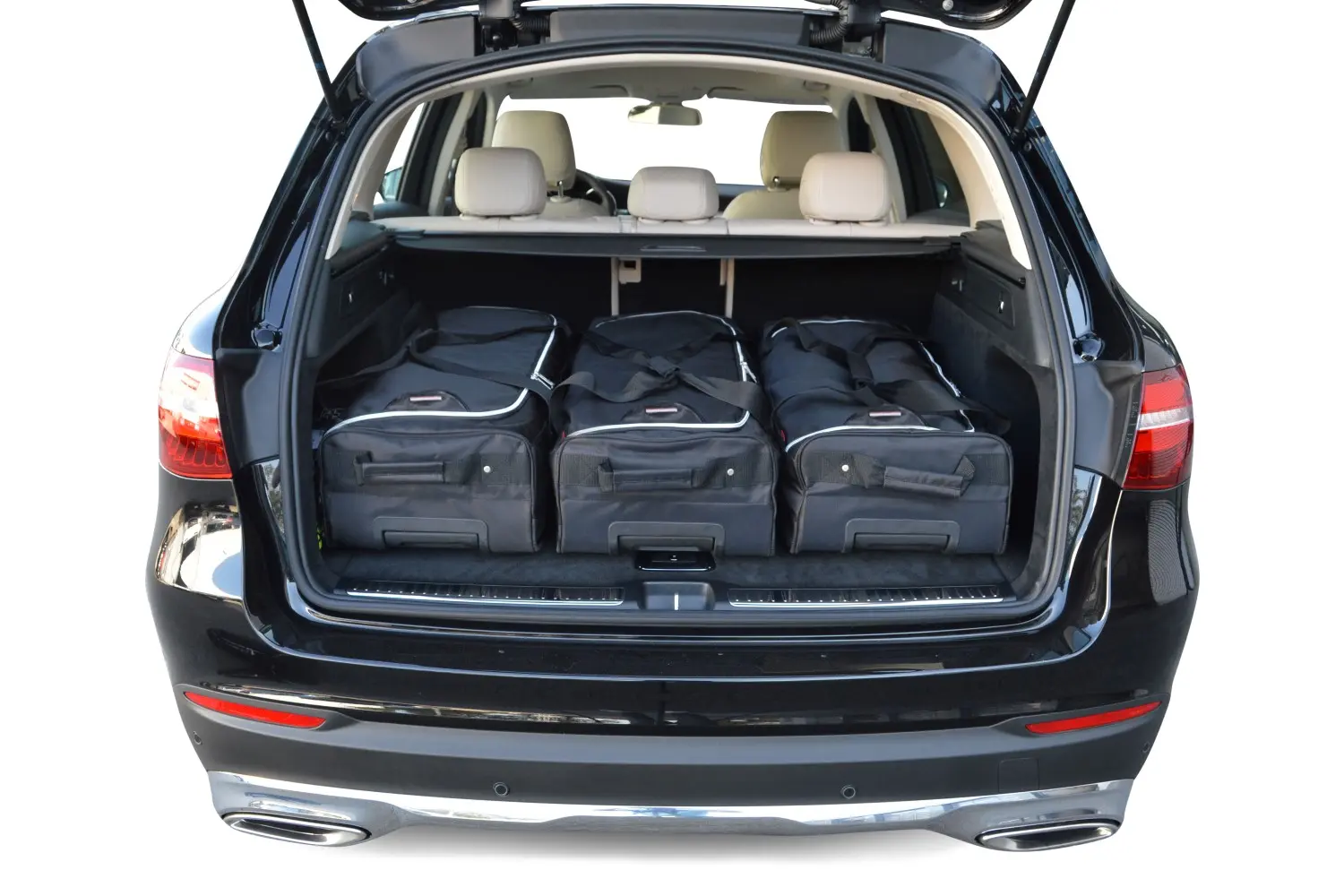 Reisetaschenset passend für Mercedes-Benz GLC (X253) 2015-2022 - Schwarz, CB-M21701S