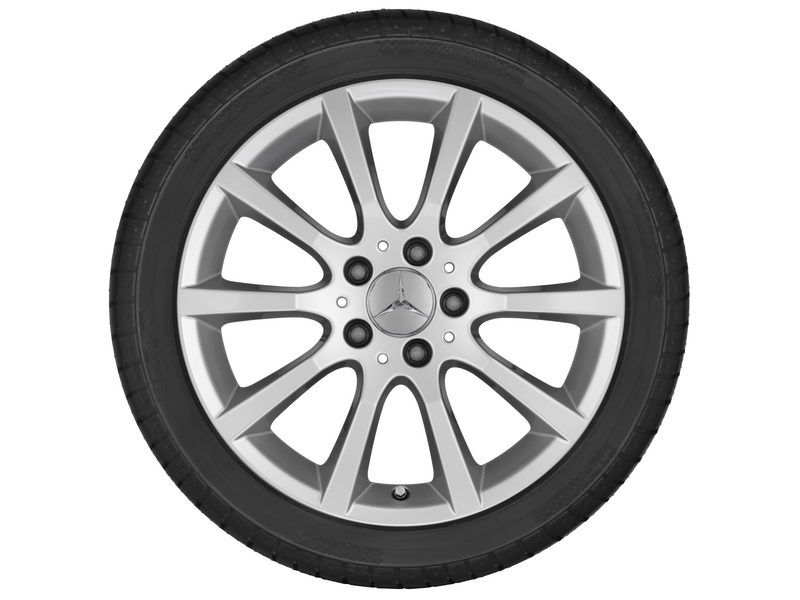 10-Speichen-Rad Titansilber, Pirelli, W 210 SottoZero Serie II MO, 225/45 R17 91H, Winter, Q440141712780G12020