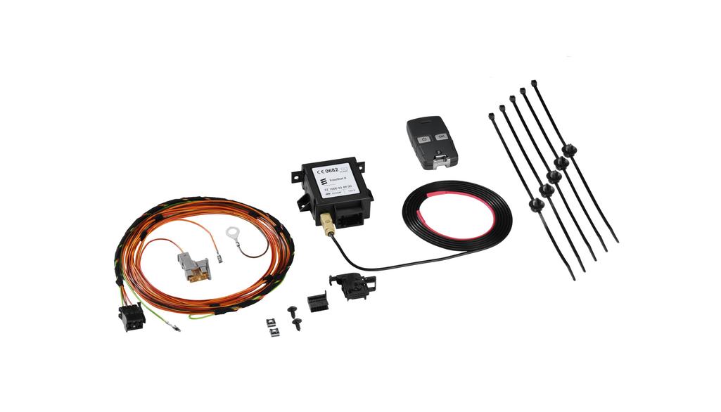 Auxiliary heating, radio remote control, code HY1, installation kit, Sprinter, black, A9078200001 Auxiliary heating, radio remote control, code HY1, installation kit, Sprinter, black, A9078200001