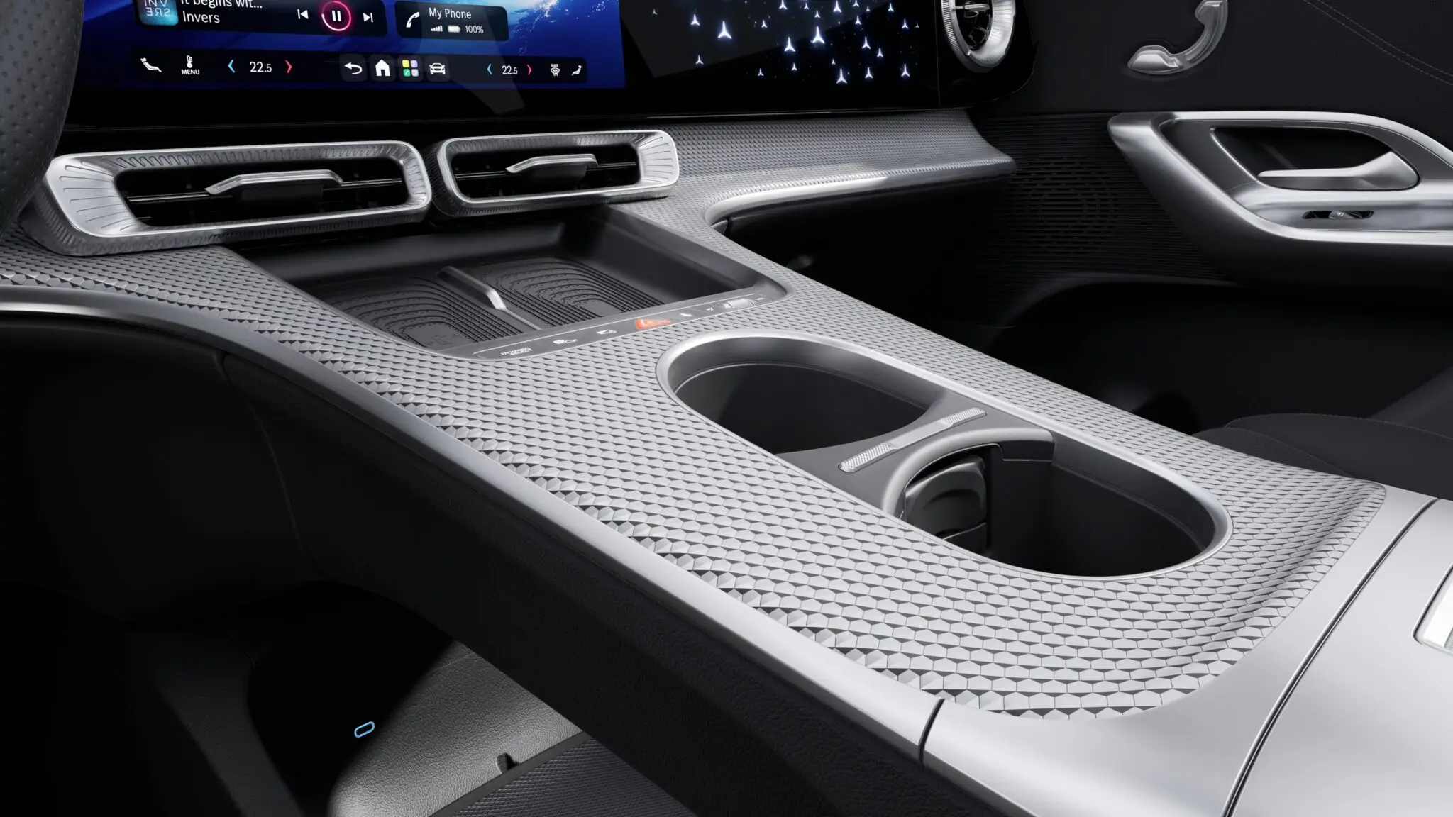 Cupholder, Mittelkonsole, schwarz, Kunststoff, A5408103100