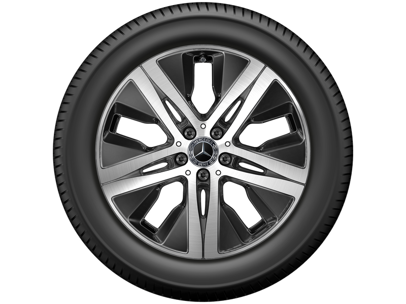 5-hole wheel, Aero, 48.3 cm (19-inch), high-sheen, GLE, 255/50 R19/, black, A16740119007X23