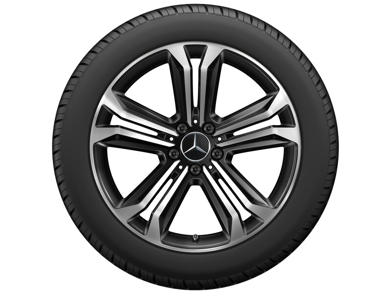 5-twin-spoke wheel, black polished, Pirelli, W SottoZero 3 MO, 255/45 R19 104V XL, winter, Q4401417156100J2022