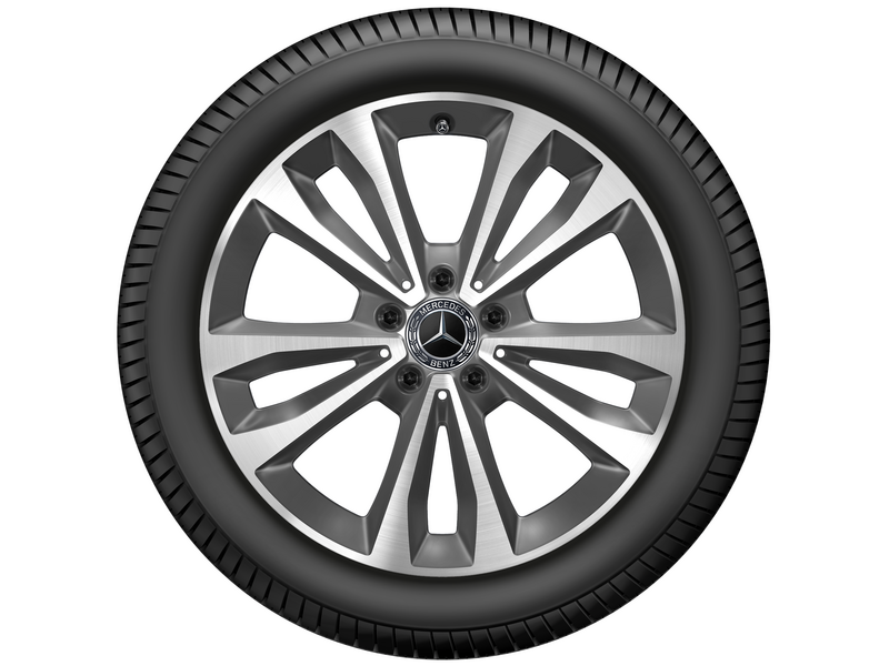5-Doppelspeichen-Rad, 45,7 cm (18 Zoll), glanzgedreht, V-Klasse/EQV/ Vito/eVito, 245/45 R18/, tremolit-metallic, A44740154007X44