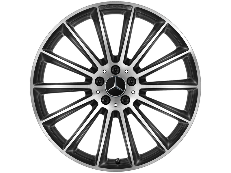 AMG multi-spoke wheel, black, polished, Pirelli, Scorpion Winter MO, 275/45 R21 107V, winter, Q440301711560
