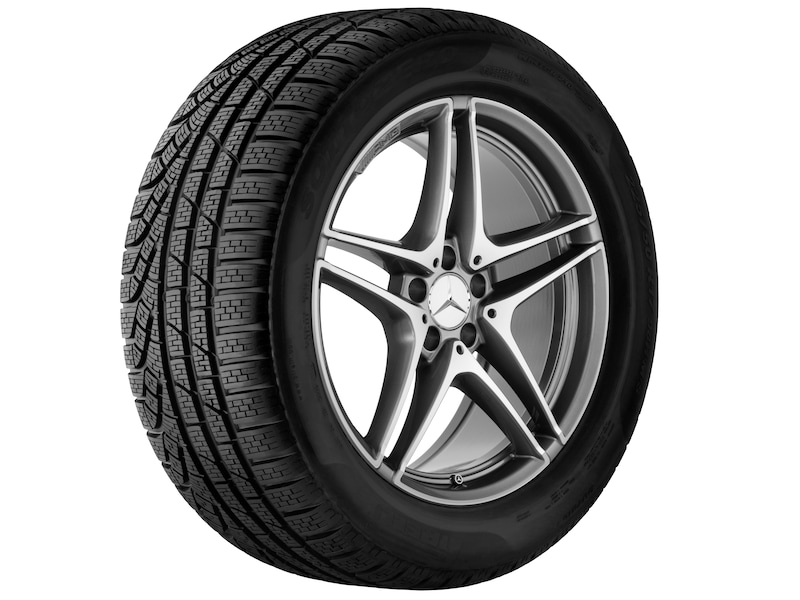 AMG 5-twin-spoke wheel, titanium gray, Continental, ContiWinterContact TS 830 P MO, 265/35 R19 98V XL, winter, Q4401411118700J2022