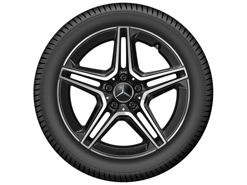 AMG 5-twin-spoke wheel, 45.7 cm (18-inch), high-sheen, E-Class, 275/40 R18/, black, A21340164007X23