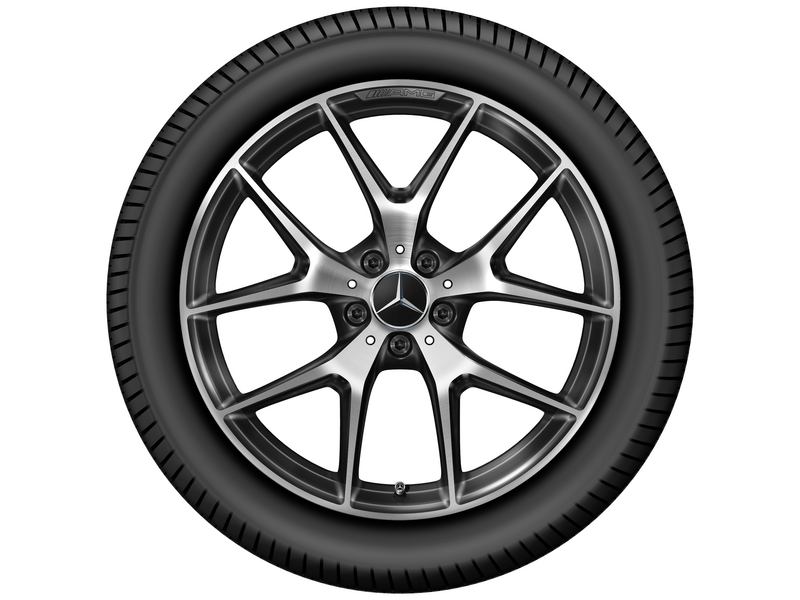 AMG cross-spoke wheel, 50.8 cm (20-inch), high-sheen, GLC/ E-Class, 255/45 R20/, black, A25340155007X23