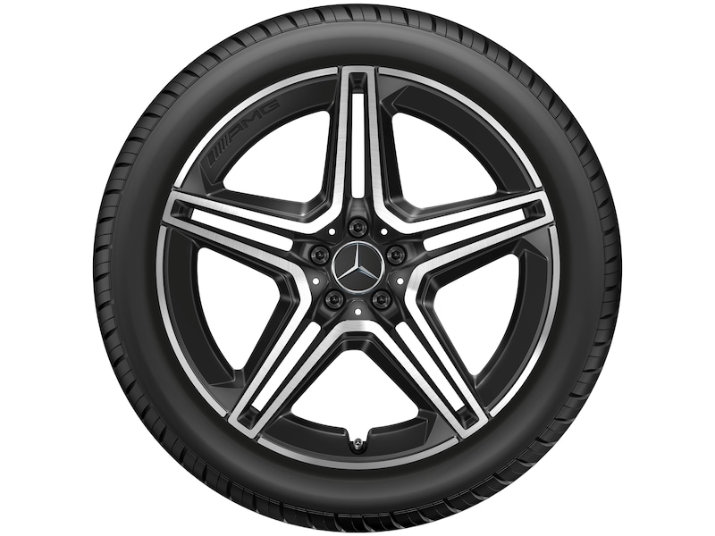 AMG 5-Doppelspeichen-Rad Schwarz Glanzgedreht, Pirelli, Scorpion Winter MO, 21", Winter, Q4403017119600J2023