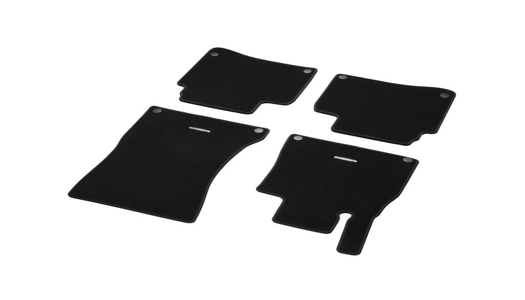 CLASSIC velour mats, set, 4-piece, S-Class, black, A22268069029F87