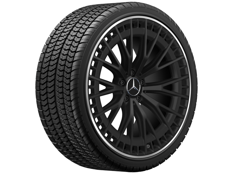 AMG multi-spoke wheel, 53.3 cm (21-inch), high-sheen rim flange, EQE, 265/35 R21/, matt black, A29540129007X71