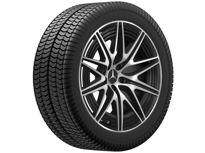 AMG10-spoke wheel, matt black gloss turned, Continental, WinterContact TS 860 S MO1, 255/45 R20 105V XL, winter, Q440301110470 AMG10-spoke wheel, matt black gloss turned, Continental, WinterContact TS 860 S MO1, 255/45 R20 105V XL, winter, Q440301110470