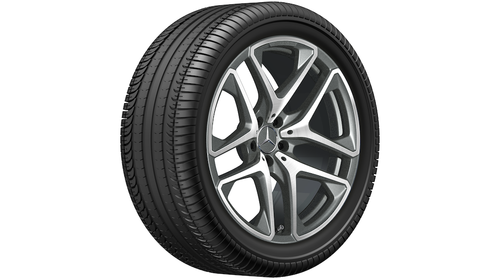 AMG 5-twin-spoke wheel, titanium gray, Michelin, Pilot Alpin 5 SUV MO1, 295/40 R20 110V XL, winter, Q440301510570G22021