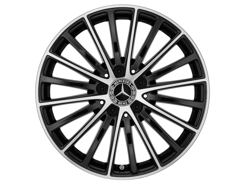 Mercedes-Benz Original Sommer-Komplettrad Vielspeichen schwarz glanzgedreht , Continental, ContiSportContact 5 MO, 225/50 R17 94 W None, Sommer, Q44024111008A